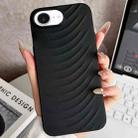 For iPhone 16e Water Ripples TPU Phone Case(Black) - 1