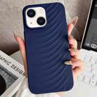 For iPhone 14 Water Ripples TPU Phone Case(Dark Blue) - 1