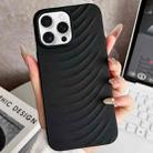 For iPhone 12 Pro Max Water Ripples TPU Phone Case(Black) - 1