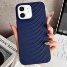 For iPhone 12 Water Ripples TPU Phone Case(Dark Blue) - 1