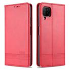 For Huawei P40 Lite / nova 6 SE AZNS Magnetic Calf Texture Horizontal Flip Leather Case with Card Slots & Holder & Wallet(Red) - 1