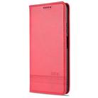 For Huawei P40 Lite / nova 6 SE AZNS Magnetic Calf Texture Horizontal Flip Leather Case with Card Slots & Holder & Wallet(Red) - 2