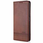 For Huawei Honor V30 AZNS Magnetic Calf Texture Horizontal Flip Leather Case with Card Slots & Holder & Wallet(Dark Brown) - 2