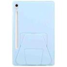 For Samsung Galaxy Tab S10 FE / S9 Folding Magnetic Holder Acrylic Leather Back Tablet Case(Sky Blue) - 3