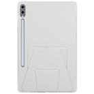 For Samsung Galaxy Tab S10+ / S9+ Folding Magnetic Holder Acrylic Leather Back Tablet Case(Grey) - 2
