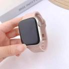 For Apple Watch 46mm / 49mm / 45mm / 44mm Buckle Concave Leopard Silicone Watch Band(Pink Sand) - 2