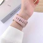 For Apple Watch 46mm / 49mm / 45mm / 44mm Buckle Concave Leopard Silicone Watch Band(Pink Sand) - 3