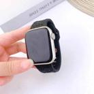 For Apple Watch 46mm / 49mm / 45mm / 44mm Buckle Concave Leopard Silicone Watch Band(Black) - 2