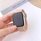 For Apple Watch 46mm / 49mm / 45mm / 44mm Buckle Concave Leopard Silicone Watch Band(Milk Tea) - 2