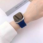 For Apple Watch 46mm / 49mm / 45mm / 44mm Buckle Concave Leopard Silicone Watch Band(Midnight Blue) - 3