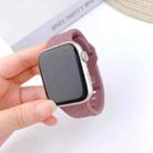 For Apple Watch 46mm / 49mm / 45mm / 44mm Buckle Concave Leopard Silicone Watch Band(Smoky Purple) - 2