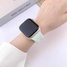 For Apple Watch 42mm / 41mm / 40mm / 38mm Buckle Concave Leopard Silicone Watch Band(Light Mint) - 3