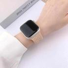 For Apple Watch 42mm / 41mm / 40mm / 38mm Buckle Concave Leopard Silicone Watch Band(Pink Sand) - 3