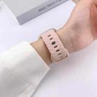 For Apple Watch 42mm / 41mm / 40mm / 38mm Buckle Concave Leopard Silicone Watch Band(Oxford Pink) - 3