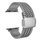 For Apple Watch 46mm / 49mm / 45mm / 44mm Mesh Magnetic Stainless Steel Watch Band(Grey) - 1