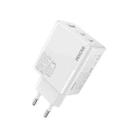 WK WP-U66 Kinkong 65W Dual USB-C / Type-C + USB GaN Fast Charger, Plug:EU Plug(White) - 1