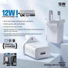WK WP-U76 Kinkong 12W USB Charger, Plug:UK Plug(White) - 2
