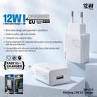 WK WP-U76 Kinkong 12W USB Charger, Plug:EU Plug(White) - 2