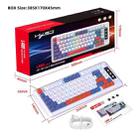 HXSJ L400 Three-mode Wireless RGB Light Thin Film 81 Keys Keyboard(Blue White Red) - 2