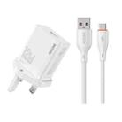 UK Plug  WK WP-U76 Kinkong 12W USB Charger Set(with Type-C Cable) - 1
