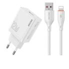 EU Plug WK WP-U76 Kinkong 12W USB Charger Set(with 8 Pin Cable) - 1