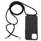 For iPhone 12 mini Candy Colors TPU Protective Case with Lanyard(Black) - 2