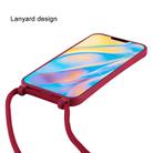 For iPhone 12 mini Candy Colors TPU Protective Case with Lanyard(Black) - 3