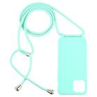 For iPhone 12 mini Candy Colors TPU Protective Case with Lanyard(Mint Green) - 2