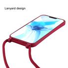 For iPhone 12 / 12 Pro Candy Colors TPU Protective Case with Lanyard(Dark Green) - 3