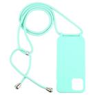 For iPhone 12 / 12 Pro Candy Colors TPU Protective Case with Lanyard(Mint Green) - 2