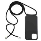 For iPhone 12 Pro Max Candy Colors TPU Protective Case with Lanyard(Black) - 2