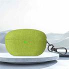 For Sony WF-1000XM5 Fine Cloth Earphone Case with Hook(Matcha Green) - 1