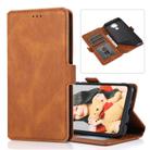 For Huawei Mate 30 Lite Retro Magnetic Closing Clasp Horizontal Flip Leather Case with Holder & Card Slots & Photo Frame & Wallet(Brown) - 1