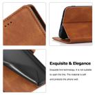 For Huawei Mate 30 Lite Retro Magnetic Closing Clasp Horizontal Flip Leather Case with Holder & Card Slots & Photo Frame & Wallet(Brown) - 3