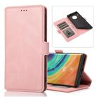 For Huawei Mate 30 Pro Retro Magnetic Closing Clasp Horizontal Flip Leather Case with Holder & Card Slots & Photo Frame & Wallet(Rose Gold) - 1