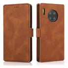 For Huawei Mate 30 Pro Retro Magnetic Closing Clasp Horizontal Flip Leather Case with Holder & Card Slots & Photo Frame & Wallet(Brown) - 2