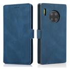 For Huawei Mate 30 Pro Retro Magnetic Closing Clasp Horizontal Flip Leather Case with Holder & Card Slots & Photo Frame & Wallet(Navy Blue) - 2