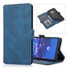 For Huawei Mate 20 Lite Retro Magnetic Closing Clasp Horizontal Flip Leather Case with Holder & Card Slots & Photo Frame & Wallet(Navy Blue) - 1