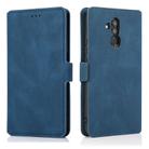 For Huawei Mate 20 Lite Retro Magnetic Closing Clasp Horizontal Flip Leather Case with Holder & Card Slots & Photo Frame & Wallet(Navy Blue) - 2