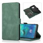 For Huawei Mate 20 Pro Retro Magnetic Closing Clasp Horizontal Flip Leather Case with Holder & Card Slots & Photo Frame & Wallet(Green) - 1