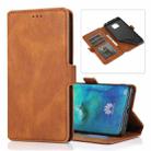 For Huawei Mate 20 Pro Retro Magnetic Closing Clasp Horizontal Flip Leather Case with Holder & Card Slots & Photo Frame & Wallet(Brown) - 1