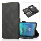 For Huawei Mate 20 Pro Retro Magnetic Closing Clasp Horizontal Flip Leather Case with Holder & Card Slots & Photo Frame & Wallet(Black) - 1