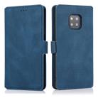 For Huawei Mate 20 Pro Retro Magnetic Closing Clasp Horizontal Flip Leather Case with Holder & Card Slots & Photo Frame & Wallet(Navy Blue) - 2