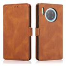 For Huawei Mate 30 Retro Magnetic Closing Clasp Horizontal Flip Leather Case with Holder & Card Slots & Photo Frame & Wallet(Brown) - 2