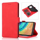 For Huawei Mate 30 Retro Magnetic Closing Clasp Horizontal Flip Leather Case with Holder & Card Slots & Photo Frame & Wallet(Red) - 1