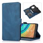 For Huawei Mate 30 Retro Magnetic Closing Clasp Horizontal Flip Leather Case with Holder & Card Slots & Photo Frame & Wallet(Navy Blue) - 1