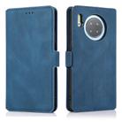 For Huawei Mate 30 Retro Magnetic Closing Clasp Horizontal Flip Leather Case with Holder & Card Slots & Photo Frame & Wallet(Navy Blue) - 2