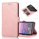 For Huawei P20 Pro Retro Magnetic Closing Clasp Horizontal Flip Leather Case with Holder & Card Slots & Photo Frame & Wallet(Rose Gold) - 1