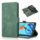 For Huawei P30 Retro Magnetic Closing Clasp Horizontal Flip Leather Case with Holder & Card Slots & Photo Frame & Wallet(Green) - 1