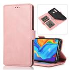 For Huawei P30 Lite Retro Magnetic Closing Clasp Horizontal Flip Leather Case with Holder & Card Slots & Photo Frame & Wallet(Rose Gold) - 1